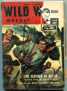 Wild West Weekly Pulp January 18 1941- Father of Death- Mart Connely