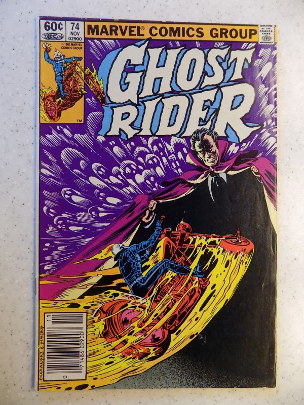 GHOST RIDER # 74 MARVEL BRONZE HORROR SUPERNATURAL FN