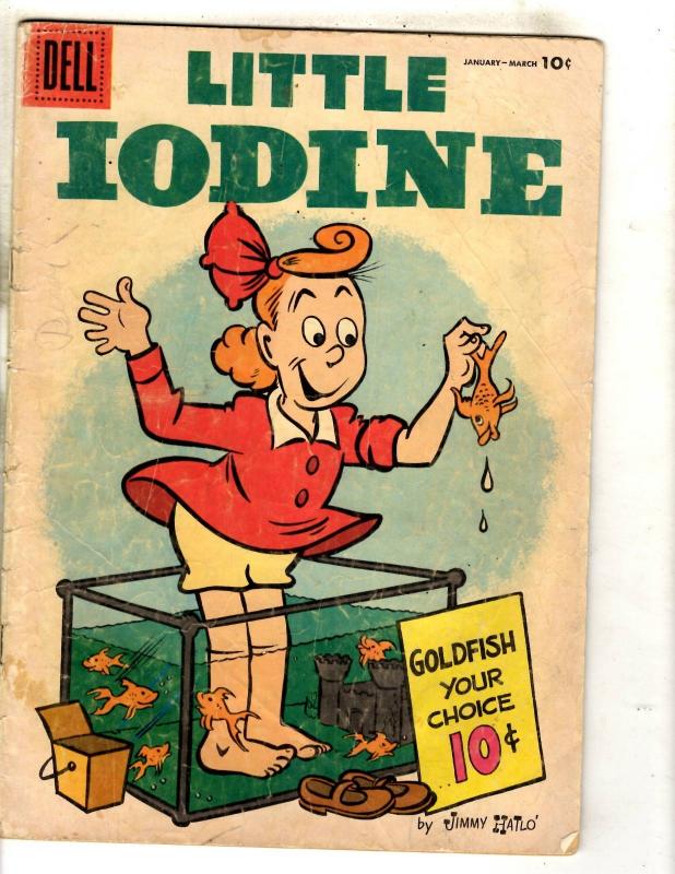 Little Iodine # 31 VG Dell Silver Age Comic Book 1956 Jimmy Halo Goldfish JL15