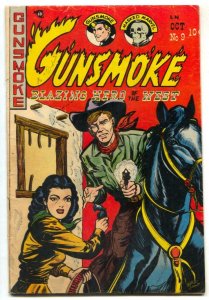 Gunsmoke #9 1950-Western-headlight cover- pre-code western