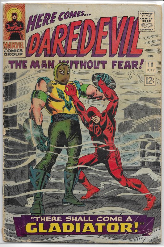 Daredevil   vol. 1   # 18 FR/GD Lee/O'Neil/Romita, Gladiator