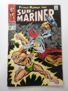 Sub-Mariner #4 (1968) Apparent VG/FN Condition color touch on spine