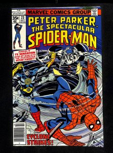 Spectacular Spider-Man #23 NM- 9.2 Moon Knight!