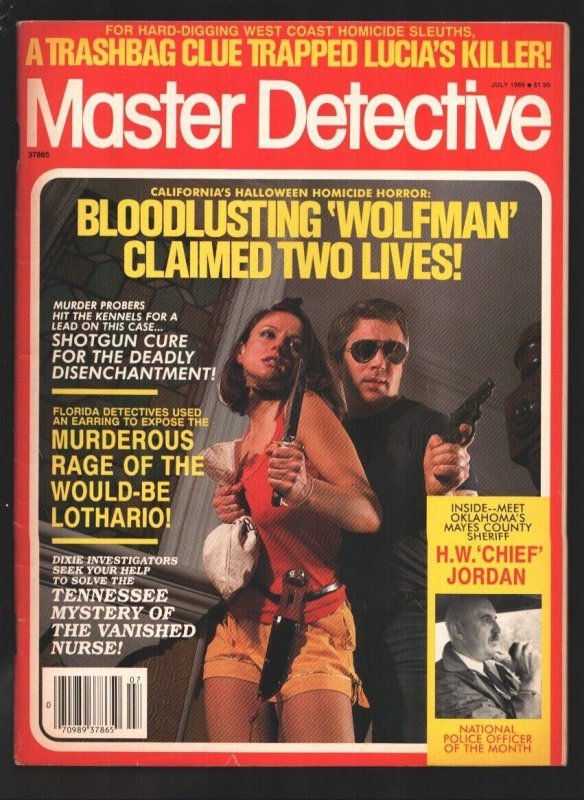 Master Detective 6/1989-Spicy knife wielding babe photo cover-Wolfman Claims ...