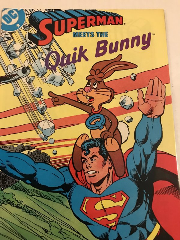 Superman Meets the Quik Bunny #1 : DC Nestle 1987 NM; promo, Carmine Infantino