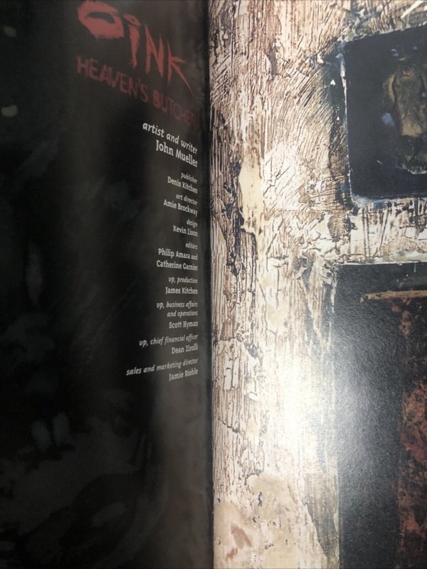 Oink Heaven’s Butcher # 2 (1996) Variant • Kitchen Sink • Signed By John Mueller