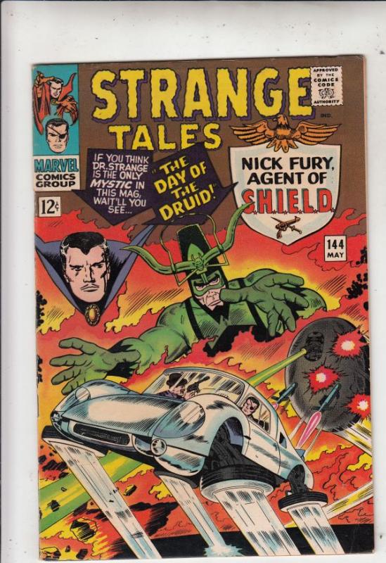 Strange Tales #144 (May-66) FN/VF- Mid-High-Grade Nick Fury, S.H.I.E.L.D., Dr...