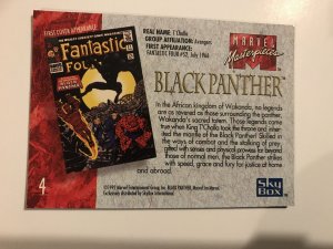 BLACK PANTHER #4 card : 1992 Marvel Masterpieces Fleer NM/M; base, Jusko art