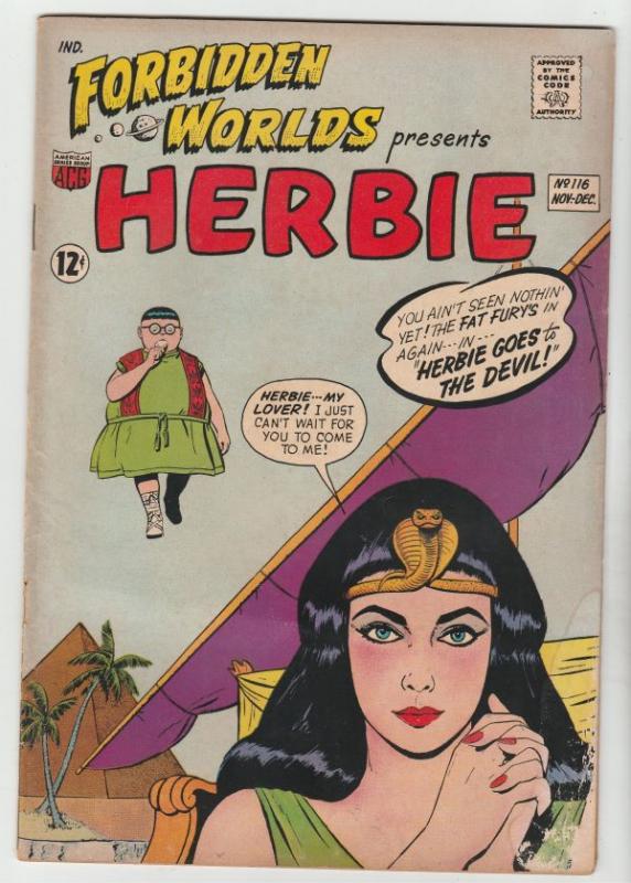 Forbidden Worlds #116 (Nov-63) VG+ Affordable-Grade Herbie Popnecker