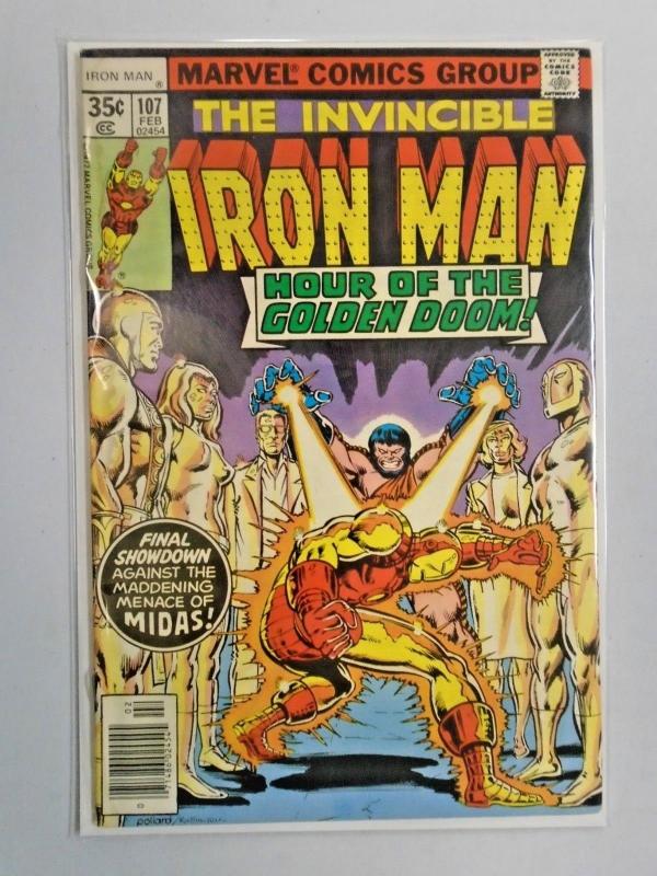 Iron Man (1st Series) #107, Water Stain 4.0 (1978)