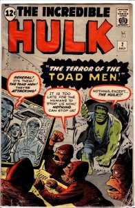 The Incredible Hulk #2 (1962) 1st green Hulk! see description