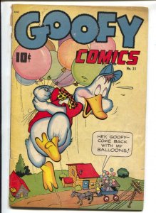 Goofy #31 1949-Nedor-Frank Frazetta text illustrations-balloon-VG