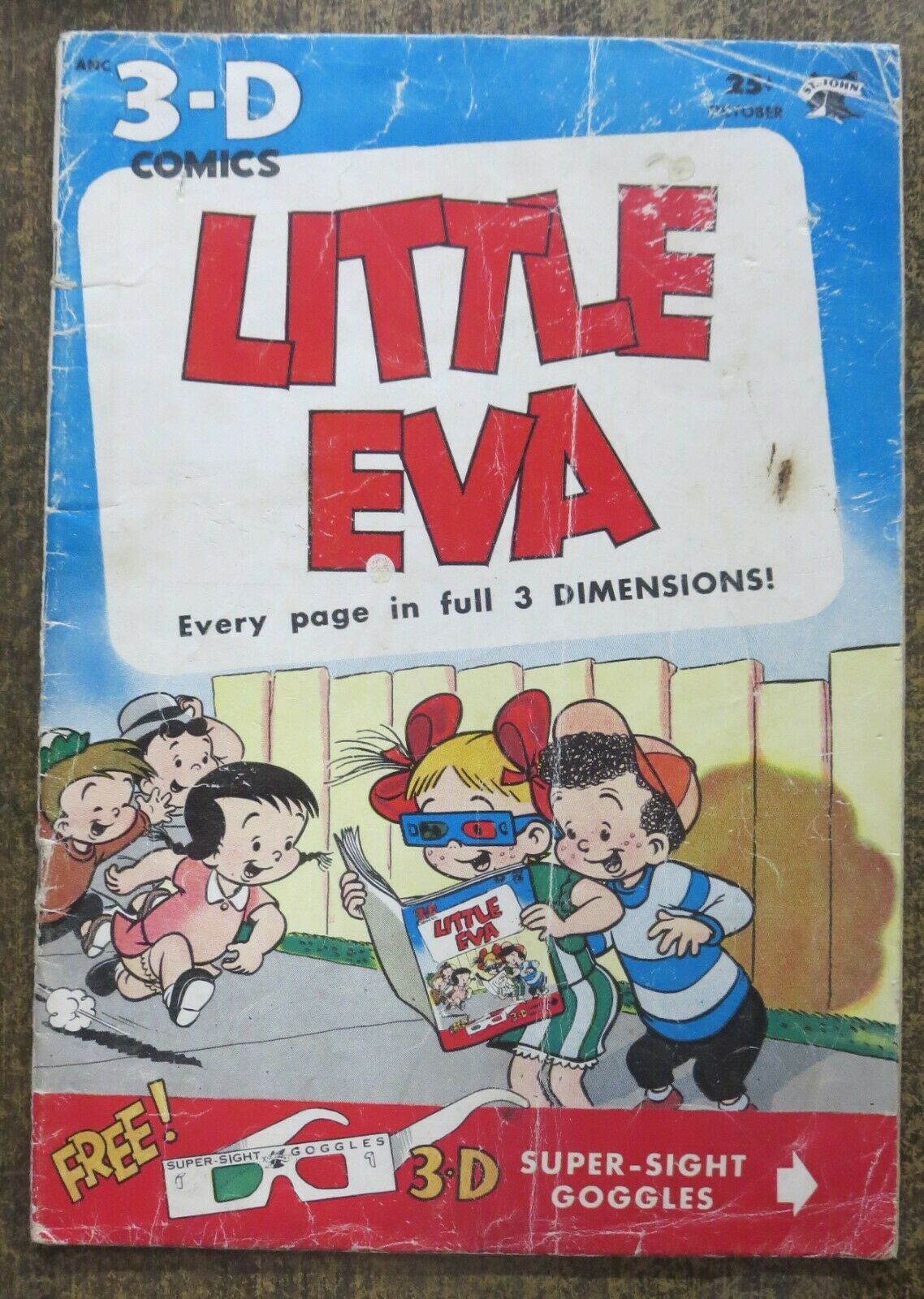 LITTLE EVA 3-D COMICS #1 (St. John, 10/53) FAIR with Glasses! Golden Age Classic | Comic Books - Golden Age, St. Johns Publishing Co., Little Eva, Hum... / HipComic LITTLE EVA 3-D COMICS #1 (St. John, 10/53) FAIR with Glasses! Golden Age Classic | Comic Books - Golden Age, St. Johns Publishing Co., Little Eva, Hum... / HipComic