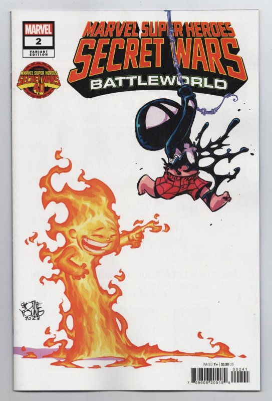 Secret Wars Battleworld #2 Skottie Young Variant (Marvel, 2023) NM