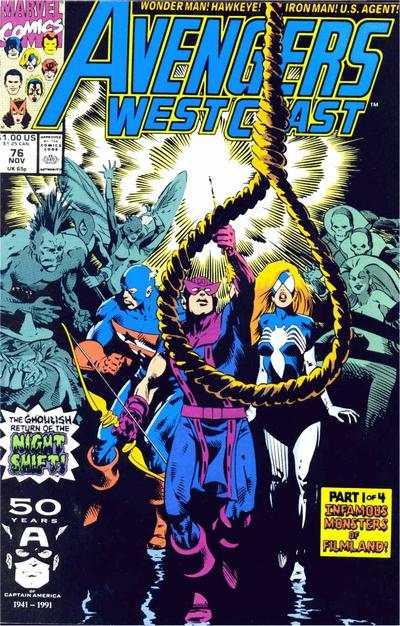 Avengers West Coast #76, NM (Stock photo)