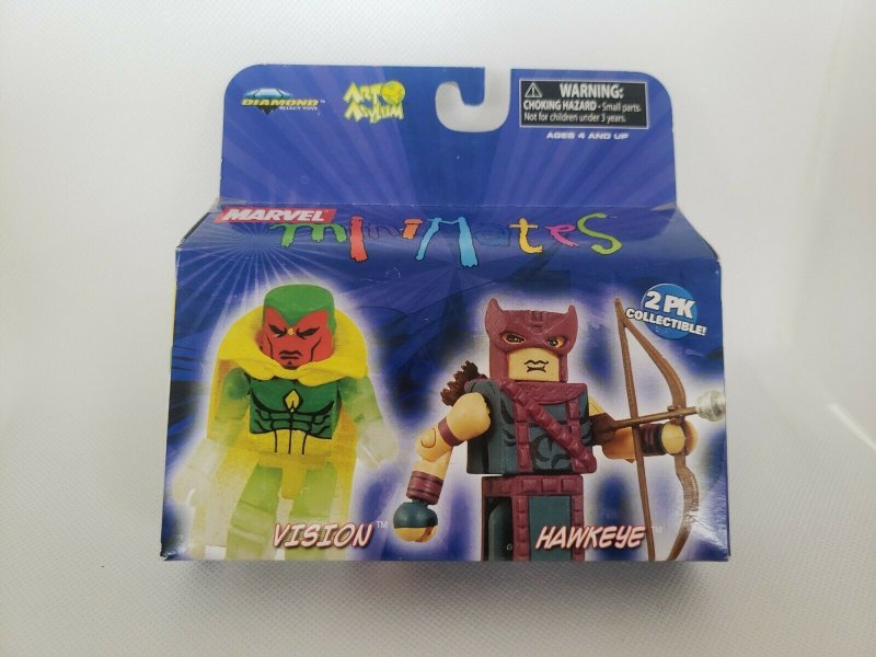 Marvel Mini Mates Series 20 2-Pack Hawkeye & Vision Mini Figure NIP DIAMOND TOY 699788719190