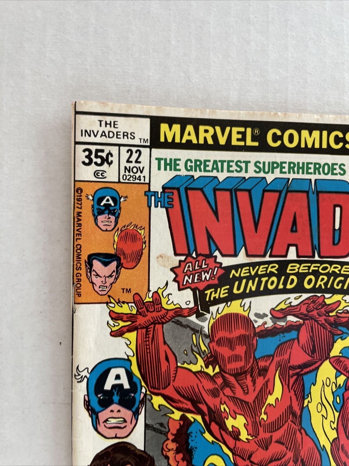 Invaders #8 NM- 9.2 1st Union Jack Cover, a Beautiful Classic Marvel Comics  c187 | Comic Books - Bronze Age, Marvel, Invaders, Superhero