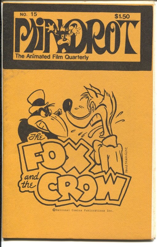 Mindrot #15 1979-Animated Film Quarterly-Fox and Crow-Krazy Kat-FN