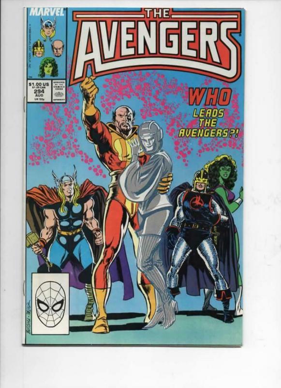 AVENGERS #294, VF/NM, Thor, Black Knight, She-Hulk, 1963 1988, Marvel