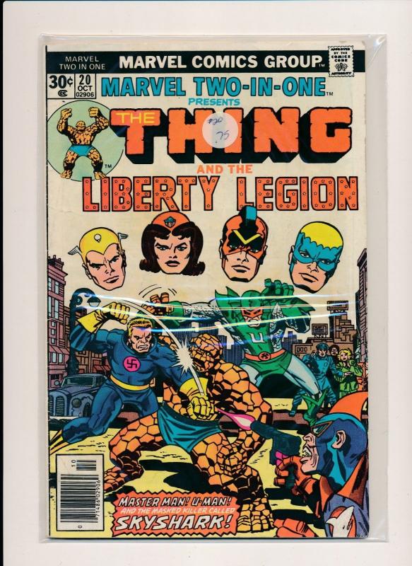 MARVEL LOT OF 2 - THE THING & LIBERTY LEGION & THE THING & BLACK GOLIATH (HX684)