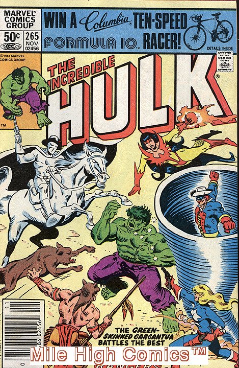 HULK  (1962 Series) (#1-6, #102-474, #600-635)(INCREDIB #265 NEWSSTAND Fine