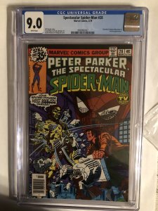 The Spectacular Spider-Man #28 CGC 9.0 WP (1979) NEWSSTAND