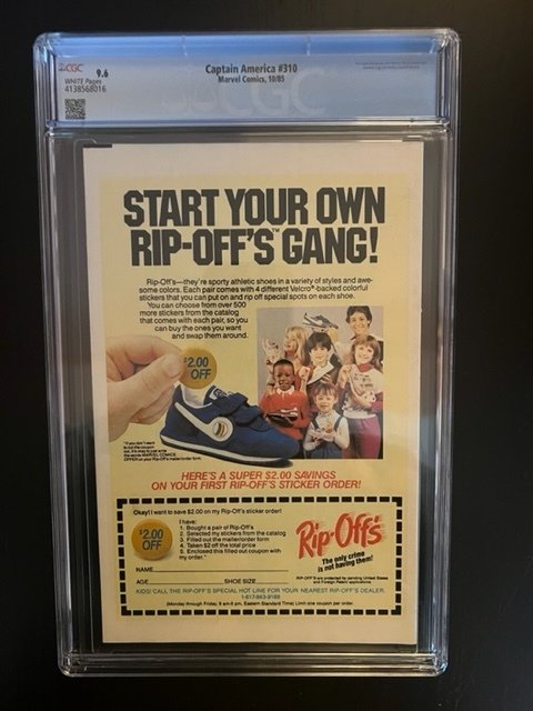 Captain America #310 Direct Edition (1985) - CGC 9.6 - 1st Anaconda!