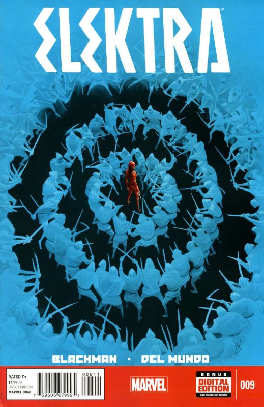 Elektra (4th Series) #9 VF/NM ; Marvel | Mike Del Mundo Surrounded