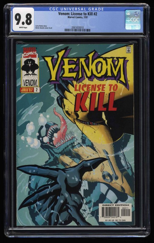 Venom: License to Kill #2 CGC NM/M 9.8 White Pages