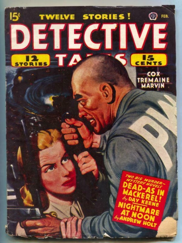 Detective Tales Pulp February 1945- Bradbury- Day Keene