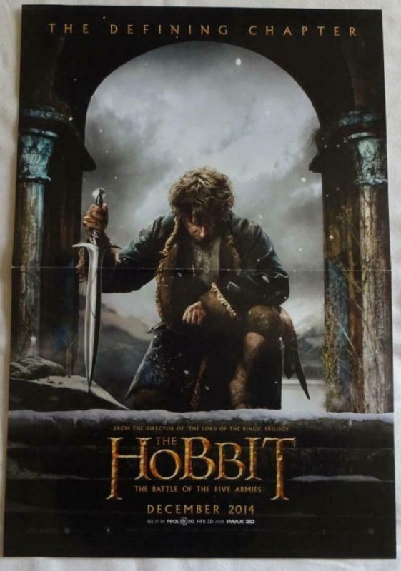 HOBBIT Promo Poster , 11 x 17, 2014, WARNER BROTHERS,  Unused 048