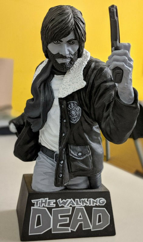 Rick Grimes Black and White Bust Bank The Walking Dead Diamond Select Skybound 