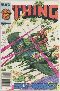 Thing #14 (1983) - 7.5 VF- *Rocky Grimm, Space Ranger* Newsstand