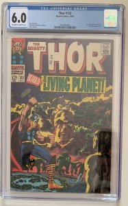 (1966) THOR #133 CGC 6.0 OW/WP! 1st Full Appearance EGO THE LIVING PLANET!