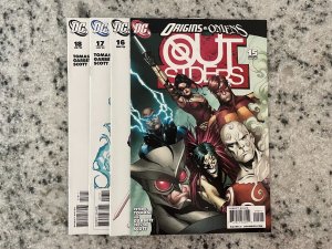 4 Outsiders DC Comic Books # 15 16 17 18 Batman Superman Flash Aquaman 5 J854