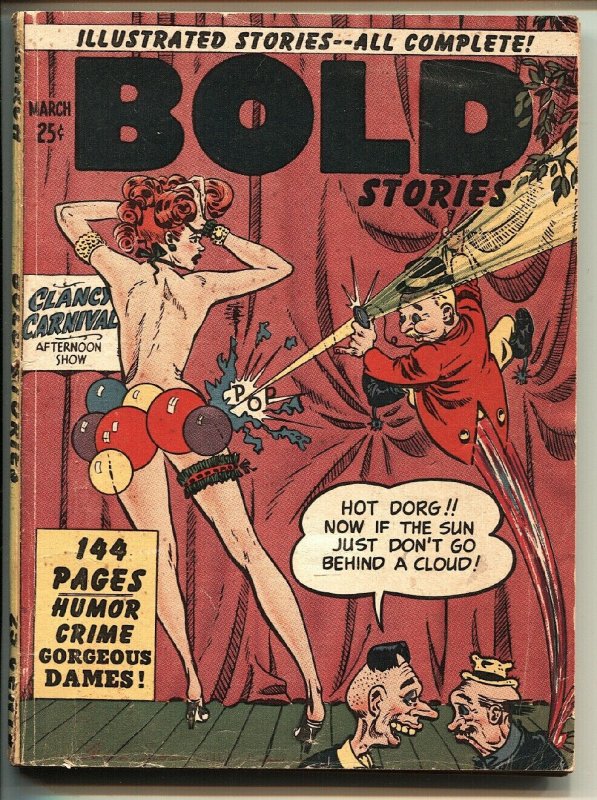 Bold Stories 3/1950 Very rare spicy Digest WALLY WOOD art Good Girl Art 