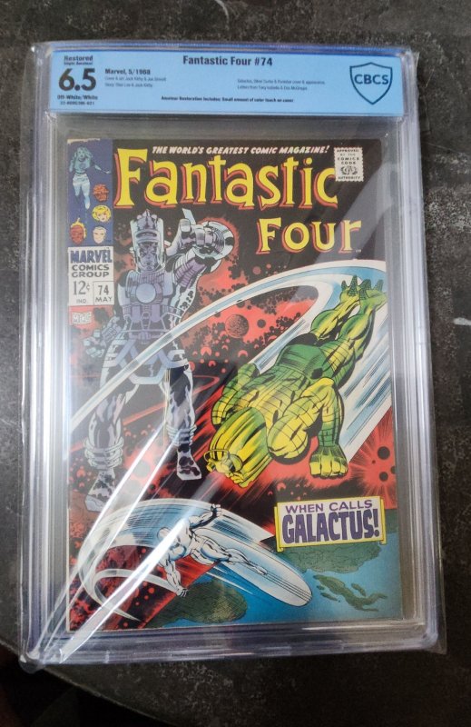 Fantastic Four #74 (1968) CBCS 6.5