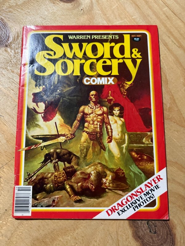 Warren Presents Sword & Sorcery Comix October 1981 Comic Book Magazine 1 J885