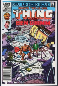 Marvel Two-in-One #100 (1983) Ben Grimm