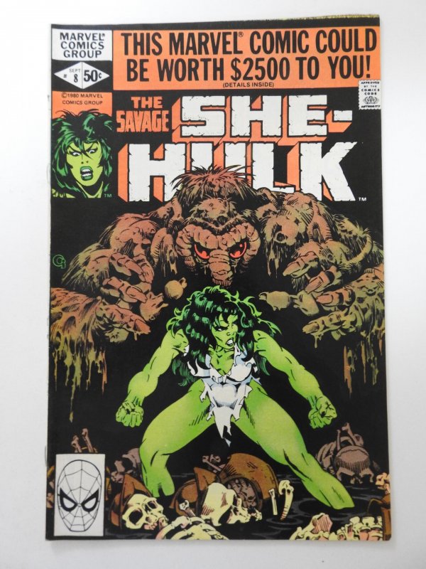 The Savage She-Hulk #8 Direct Edition (1980) vs Man-Thing Sharp VF+ Condition!