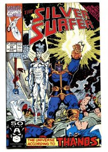 Silver Surfer #55 1991 Infinity Gauntlet Thanos Marvel.