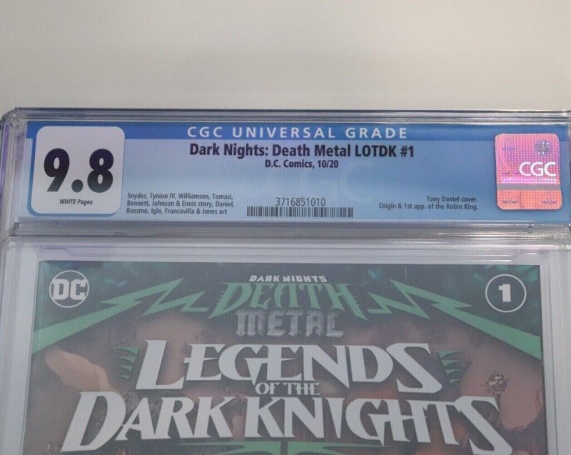 Dark Nights Death Metal Legends of the Dark Knights #1 Robin King CGC 9.8