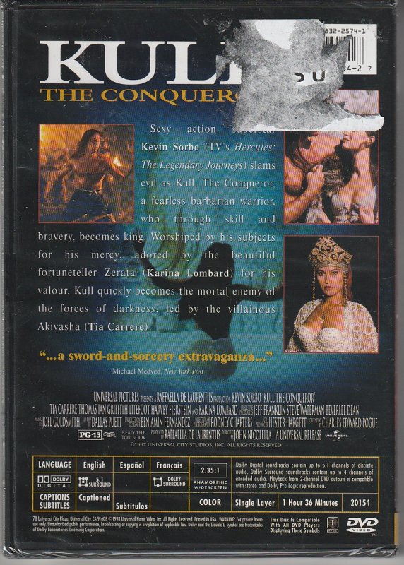 Kull The Conqueror DVD    Hercules Meets Robert E. Howard ! !
