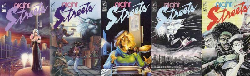 NIGHT STREETS (1986 ARROW) 1-5  COMPLETE Comics NOIR!