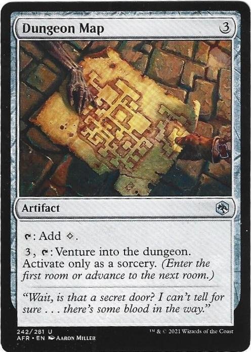 Magic the Gathering: Adventures in the Forgotten Realms- Dungeon Map