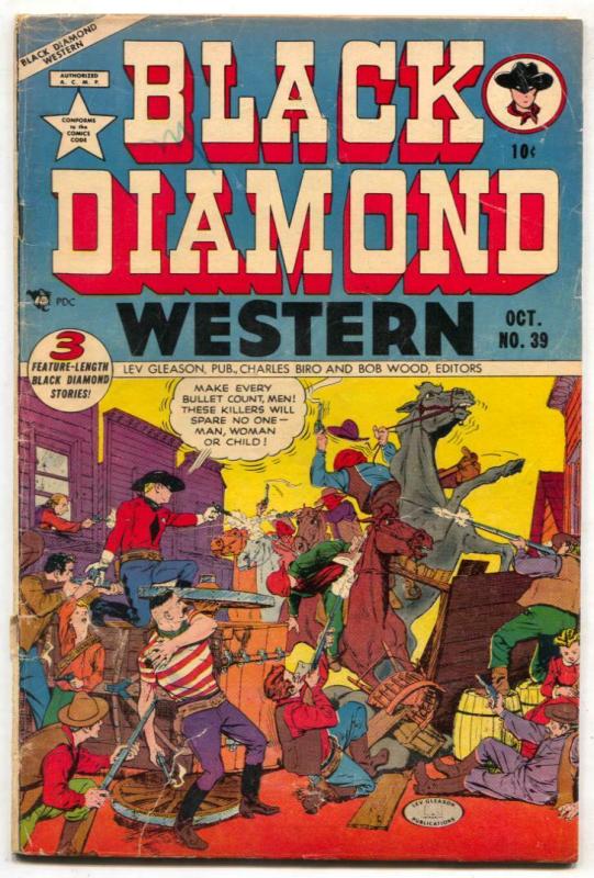 Black Diamond Western #39 1952- Golden Age comic VG-