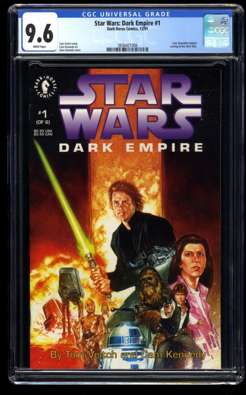 Star Wars: Dark Empire #1 CGC NM+ 9.6 White Pages