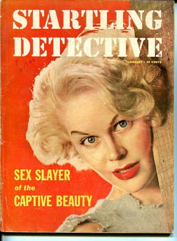 STARTLING DETECTIVE-JAN 1954-VG/FN-SPICY-MURDER-RAPE-KIDNAP-TORTURE VG/FN