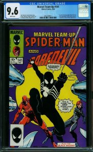 MARVEL TEAM-UP #141 CGC 9.6 NM+ (1984) 1st Black Costume