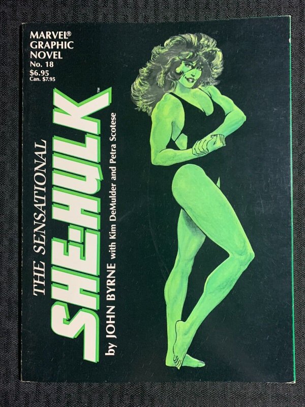 1985 SENSATIONAL SHE-HULK by John Byrne SC FN 6.0 Marvel #18 1st Printing